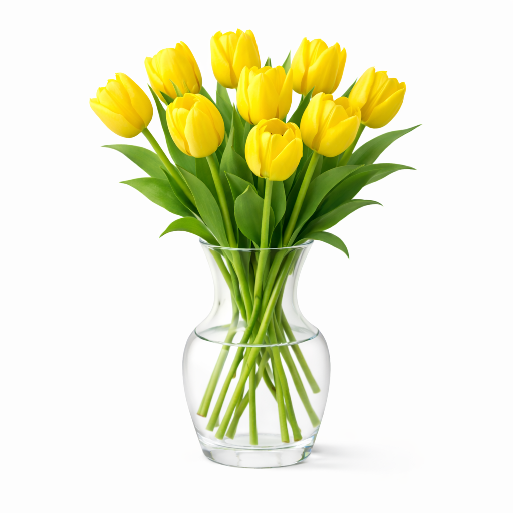 Kytice červených tulipánů